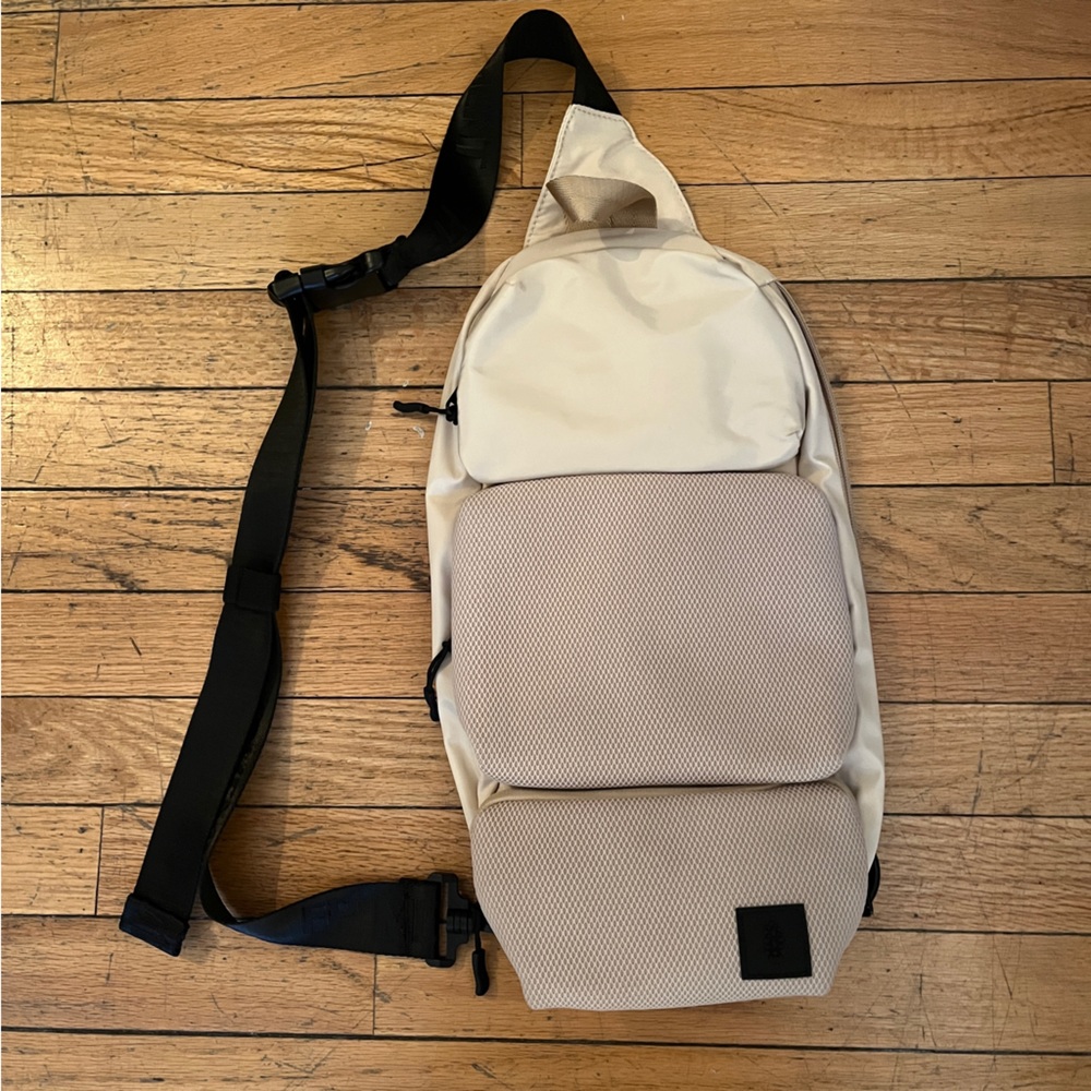 FP Movement by Free People Cream and Beige Crossbody Sling Bag